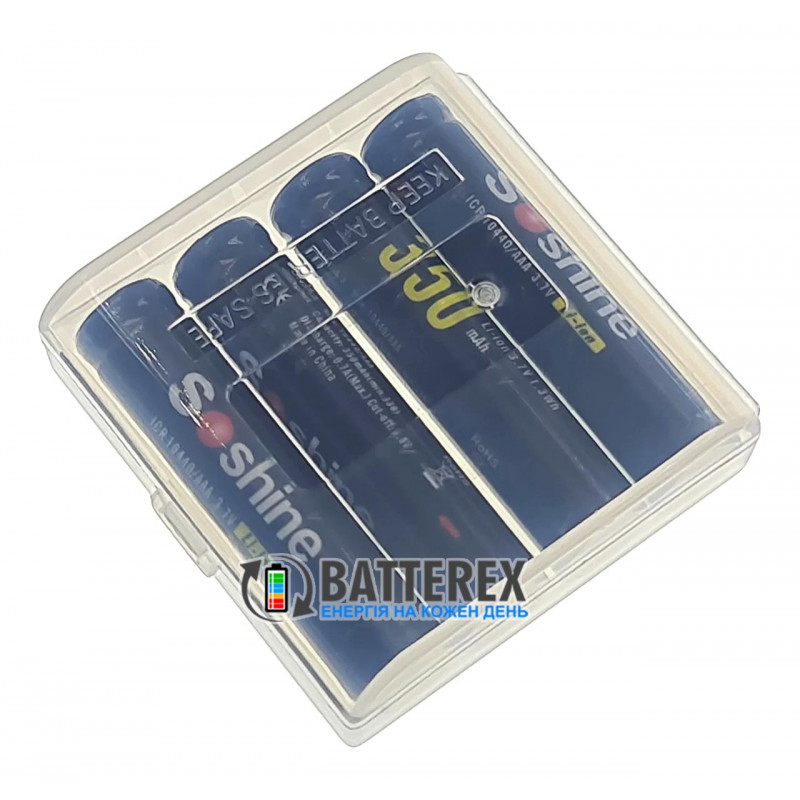Аккумулятор 10440 AAA Li-ion 3.7V Soshine ICR 350 mah 2A без платы защиты Аккумулятор 10440 AAA Li-ion 3.7V Soshine ICR 350 mah 2A без платы защиты