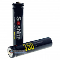 10440 AAA Li-ion Soshine ICR 350mah 3.7V 2A без защиты