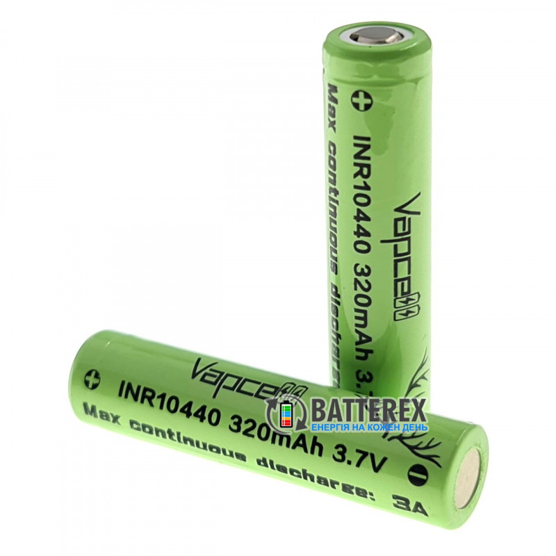 Аккумулятор 10440 AAA Li-ion 3.7V Vapcell INR 320mah 3A без платы защиты Аккумулятор 10440 AAA Li-ion 3.7V Vapcell INR 320mah 3A без платы защиты
