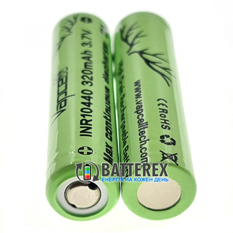 Аккумулятор 10440 AAA Li-ion 3.7V Vapcell INR 320mah 3A без платы защиты Аккумулятор 10440 AAA Li-ion 3.7V Vapcell INR 320mah 3A без платы защиты