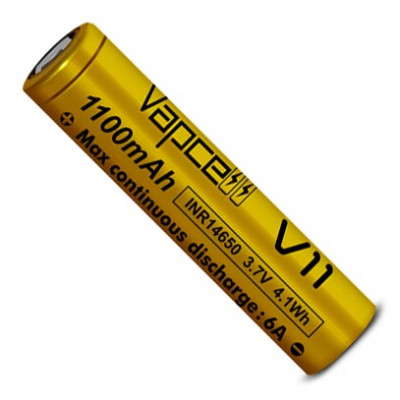 14650 Vapcell INR V11 1100mah 3.7V 6A без защиты