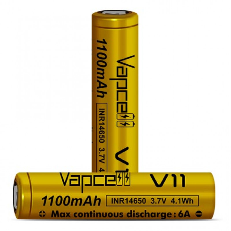 Аккумулятор 14650 Vapcell INR V11 1100mah 3.7V 6A без платы защиты