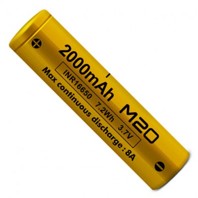 16650 Vapcell INR M20 2000mah 3.7V 8A без защиты