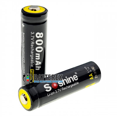 14500 Soshine 800mah 3,7V Protected с защитой - поштучно от 1 шт.