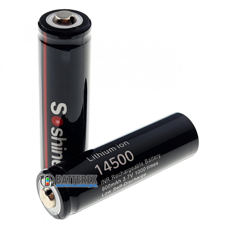 Аккумулятор 14500 Soshine 900mah 3.7V 2.7A Button Top без защиты Аккумулятор 14500 Soshine 900mah 3.7V 2.7A Button Top без защиты
