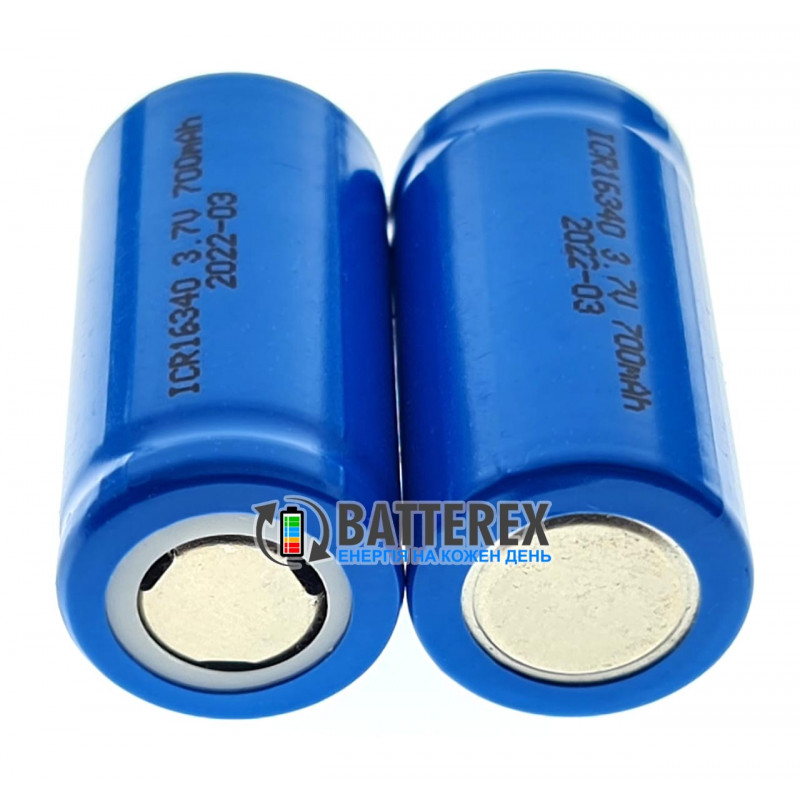 Аккумулятор 16340 CR123A Li-ion Batimex ICR 700mah 3.7V 1.4A Flat Top без защиты Аккумулятор 16340 CR123A Li-ion Batimex ICR 700mah 3.7V 1.4A Flat Top без защиты