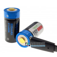 16340 CR123A Vapcell 800mah 3,6V Protected micro USB - с защитой и зарядкой от USB