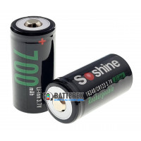 16340 CR123A Soshine 700mah 3.7V Button Top с выпуклым плюсом без защиты - стандартная длина 34мм 16340 CR123A Soshine 700mah 3.7V Button Top с выпуклым плюсом без защиты - стандартная длина 34мм
