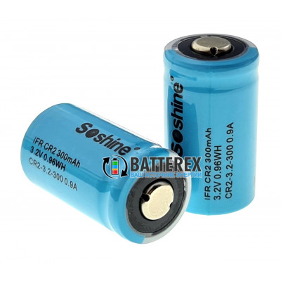 15266 CR2 Soshine 300mah 3,2V LiFePO4