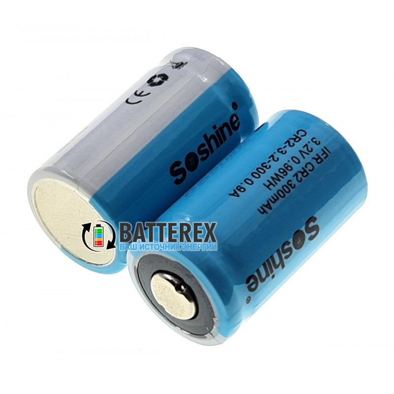 Аккумулятор CR2 (15266) Soshine 300mah 3,2V LiFePO4 Аккумулятор CR2 (15266) Soshine 300mah 3,2V LiFePO4