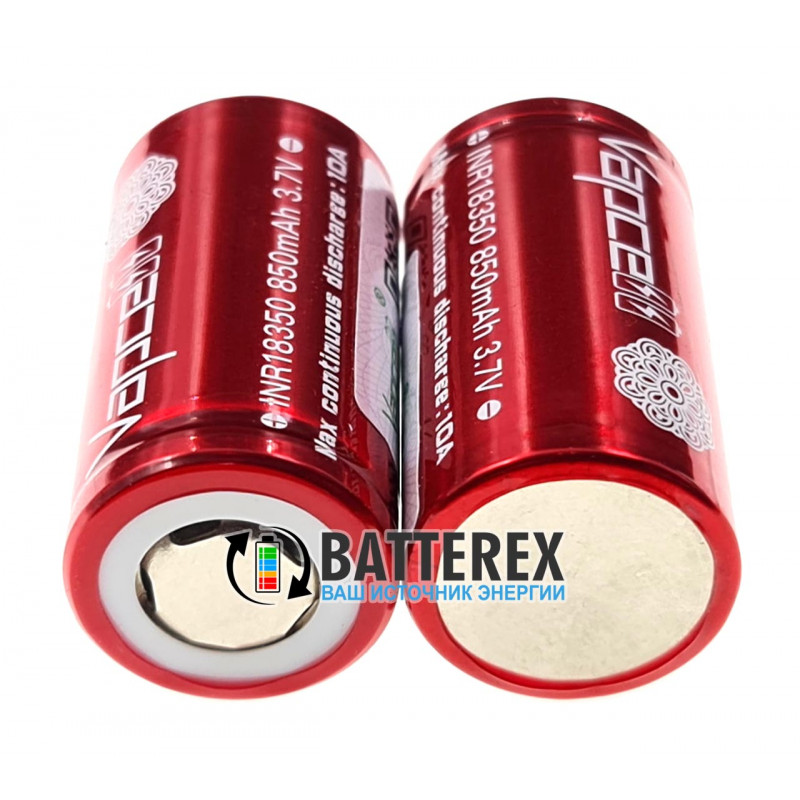 Аккумулятор высокотоковый 18350 Vapcell INR 850mah 3,6V 10A без защиты Аккумулятор высокотоковый 18350 Vapcell INR 850mah 3,6V 10A без защиты
