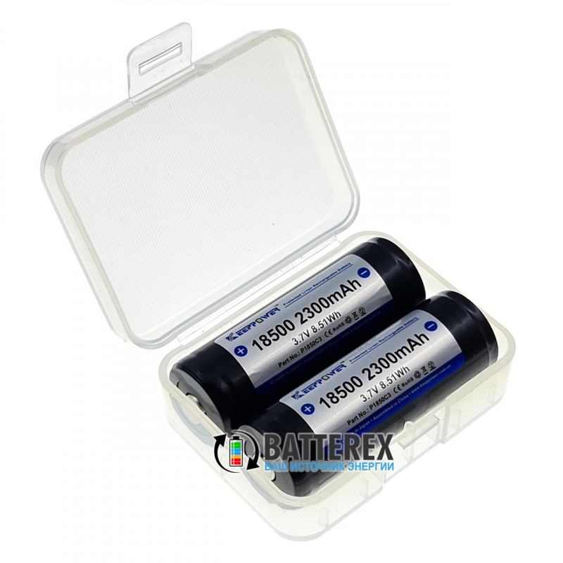 Аккумулятор Li-ion 18500 Keeppower 2300mah 3,7V Protected защитой