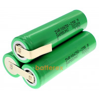 Сборка 3S 11.1-12.6V 20A 2500mah из 3х аккумуляторов 18650 Samsung 25R для шуруповёрта (треугольная) Сборка 3S 11.1-12.6V 20A 2500mah из 3х аккумуляторов 18650 Samsung 25R для шуруповёрта (треугольная)