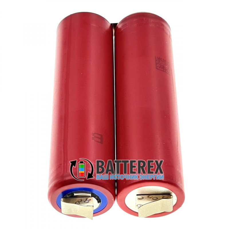 Сборка 18650 2S 7,4V 3500mah на базе аккумуляторов 18650 Sanyo NCR18650GA 3500mah 10А Сборка 18650 2S 7,4V 3500mah на базе аккумуляторов 18650 Sanyo NCR18650GA 3500mah 10А