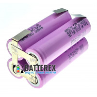 Сборка 2S2P 7.4-8.4V 6000mah из 4х аккумуляторов 18650 Samsung 30Q 3000mah 15A