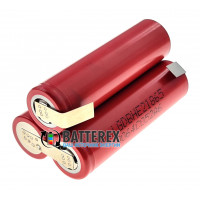 Сборка 18650 3S 12V 2500mah высокотоковая 20A из 3х аккумуляторов 18650 LG HE2 треугольная