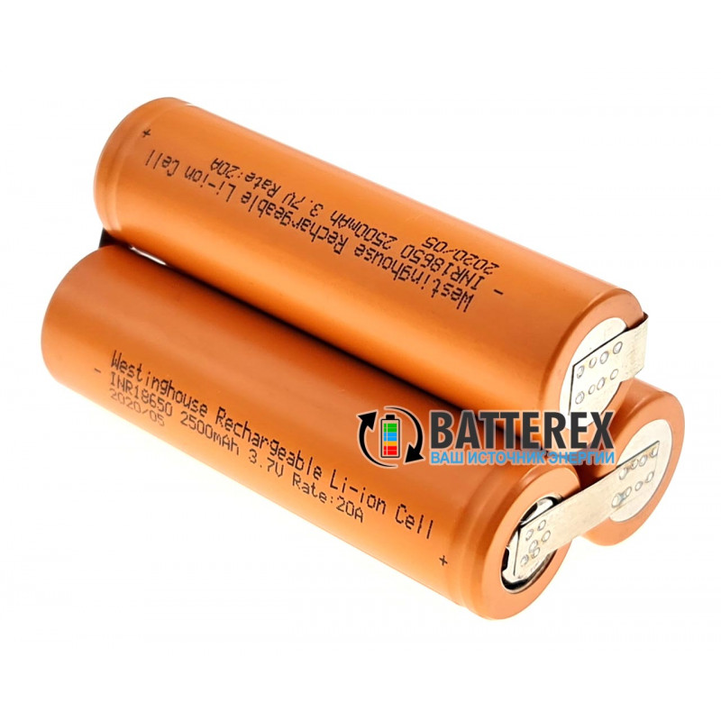 Сборка 3S 11.1-12.6V 20A из 3х аккумуляторов 18650 Westinghouse 2500mah для шуруповёрта (треугольная) Сборка 3S 11.1-12.6V 20A из 3х аккумуляторов 18650 Westinghouse 2500mah для шуруповёрта (треугольная)