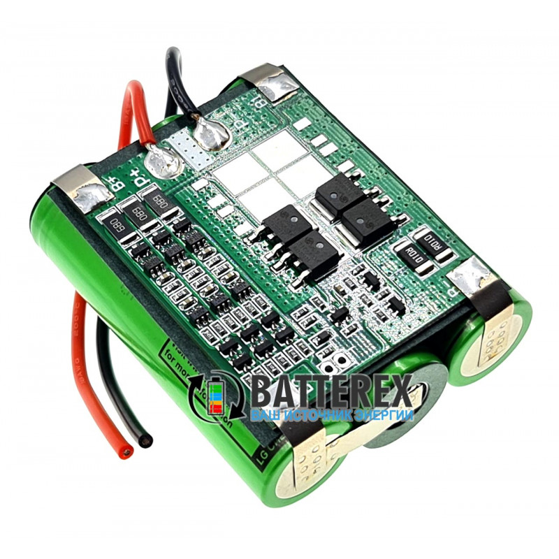 Сборка 18650 3S 12V 10A 3500mah из 3х 18650 LG MJ1 3500mah + BMS 3S FL-15A + провода + термоусадка Сборка 18650 3S 12V 10A 3500mah из 3х 18650 LG MJ1 3500mah + BMS 3S FL-15A + провода + термоусадка