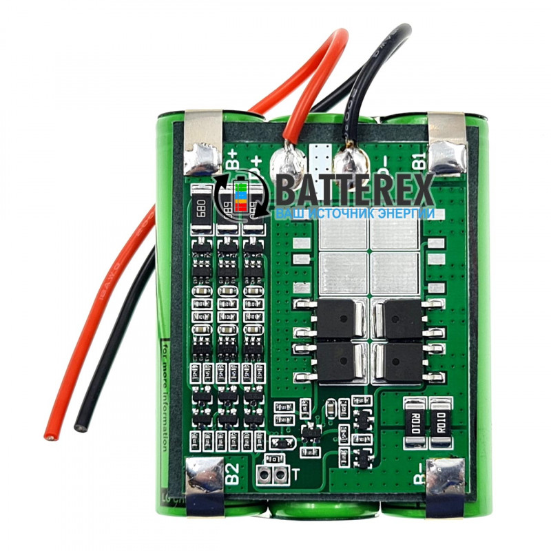Сборка 18650 3S 12V 10A 3500mah из 3х 18650 LG MJ1 3500mah + BMS 3S FL-15A + провода + термоусадка Сборка 18650 3S 12V 10A 3500mah из 3х 18650 LG MJ1 3500mah + BMS 3S FL-15A + провода + термоусадка