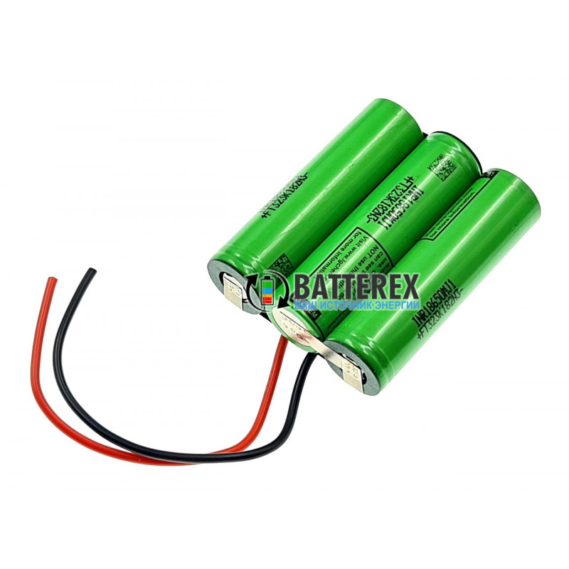 Сборка 18650 3S 12V 10A 3500mah из 3х 18650 LG MJ1 3500mah + BMS 3S FL-15A + провода + термоусадка Сборка 18650 3S 12V 10A 3500mah из 3х 18650 LG MJ1 3500mah + BMS 3S FL-15A + провода + термоусадка