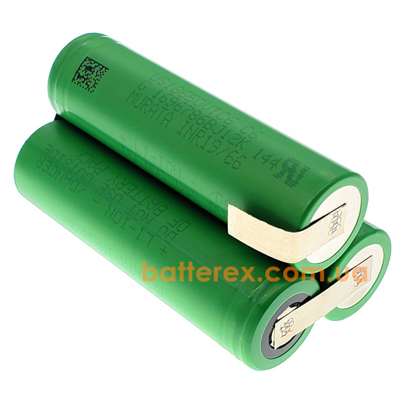 Сборка 11,1В из 3х аккумуляторов 18650 Sony/Murata VTC6 3120mah для шуруповёрта Сборка 11,1В из 3х аккумуляторов 18650 Sony/Murata VTC6 3120mah для шуруповёрта