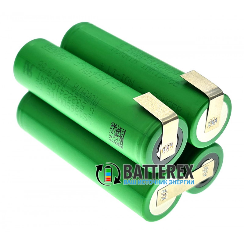 Сборка высокотоковая 18650 4S последовательная 14.8V из 4х аккумуляторов 18650 Sony Murata VTC5 2600mah 30А (прямоугольная) Сборка высокотоковая 18650 4S последовательная 14.8V из 4х аккумуляторов 18650 Sony Murata VTC5 2600mah 30А (прямоугольная)