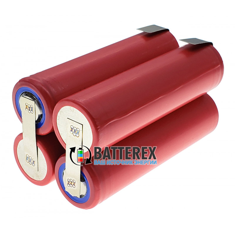 Сборка 18650 4S 14,8V 3500mah 10A из 4х аккумуляторов 18650 Sanyo NCR18650GA 3500mah 10А (прямоугольная) Сборка 18650 4S 14,8V 3500mah 10A из 4х аккумуляторов 18650 Sanyo NCR18650GA 3500mah 10А (прямоугольная)