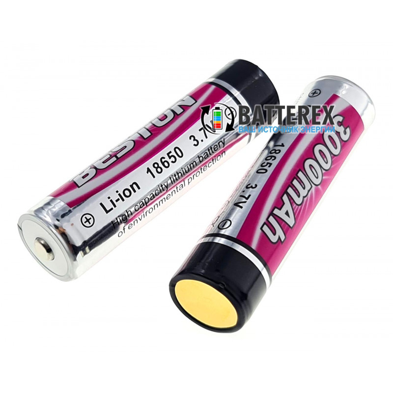 Аккумулятор 18650 для фонаря Beston 3000mah 3,7V Protected с платой защиты Аккумулятор 18650 для фонаря Beston 3000mah 3,7V Protected с платой защиты