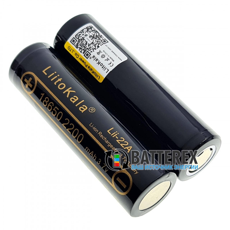 Аккумулятор 18650 Liitokala Lii-22A 2200mah 3.7V 10A Аккумулятор 18650 Liitokala Lii-22A 2200mah 3.7V 10A