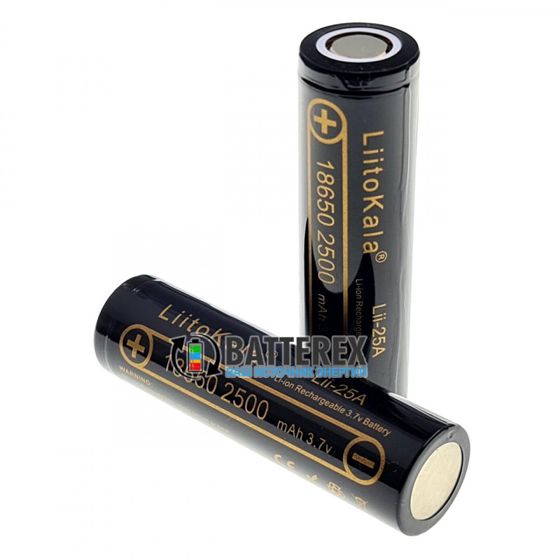 Аккумулятор 18650 Liitokala Lii-25A INR 2500mah 3.7V 15/20A высокотоковый Аккумулятор 18650 Liitokala Lii-25A INR 2500mah 3.7V 15/20A высокотоковый