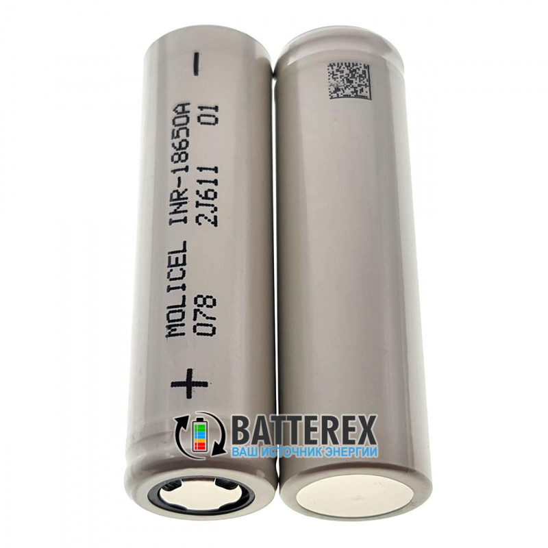 Аккумулятор 18650 Molicel INR-18650A 2500mah 3.6V высокотоковый 20A Аккумулятор 18650 Molicel INR-18650A 2500mah 3.6V высокотоковый 20A