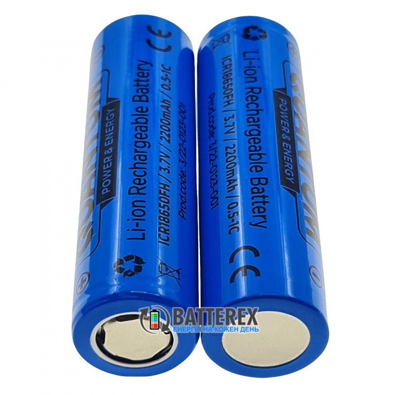 Аккумулятор 18650 Quantum ICR18650 2200mah 3.7V 2A Аккумулятор 18650 Quantum ICR18650 2200mah 3.7V 2A