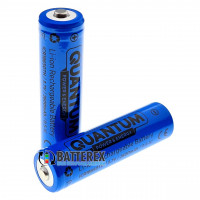 18650 Quantum ICR18650 2600mah 3.7V 2A Button Top с выпуклым контактом плюс (для фонарей)