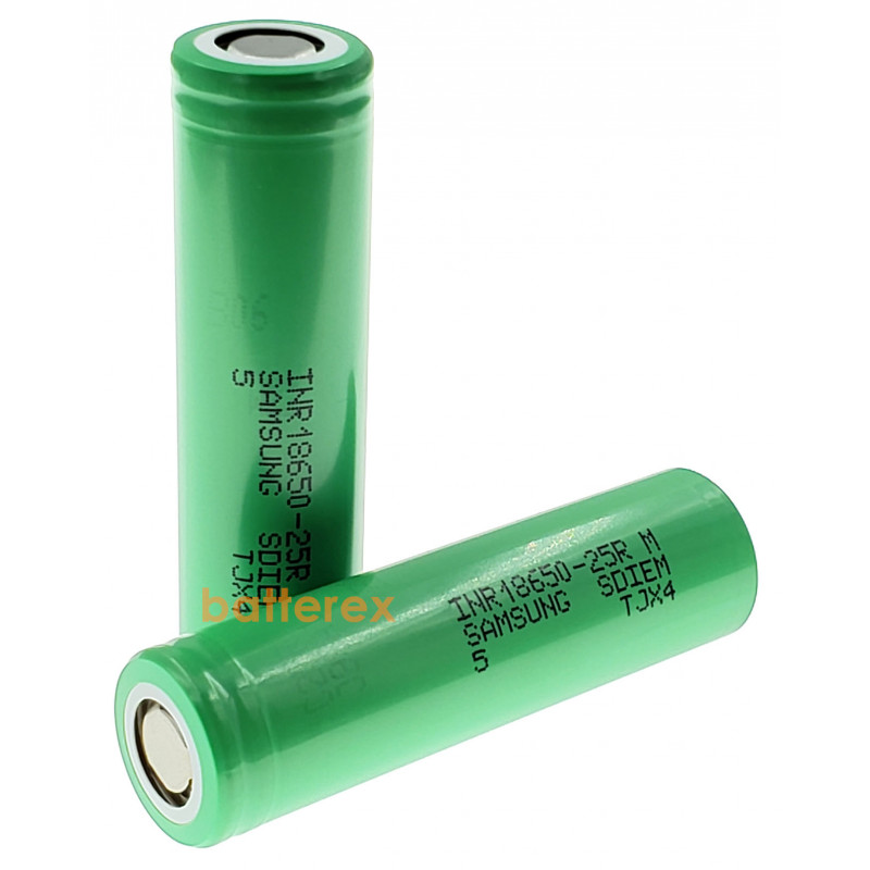 Аккумулятор высокотовый 18650 Samsung INR 25R 2500mah 3,7V постоянная токоотдача 20А Аккумулятор высокотовый 18650 Samsung INR 25R 2500mah 3,7V постоянная токоотдача 20А