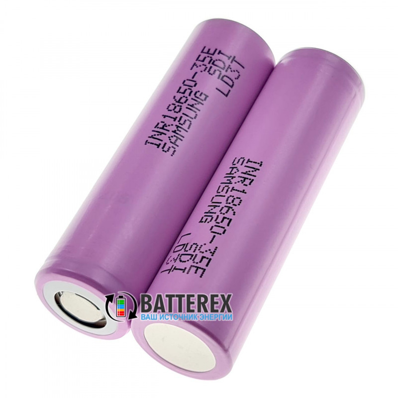18650 Samsung INR 35E 3500mah 8A 3,7V Li-ion аккумулятор 18650 без защиты 18650 Samsung INR 35E 3500mah 8A 3,7V Li-ion аккумулятор 18650 без защиты