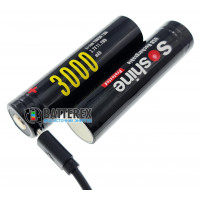 18650 Soshine 3000mah 3,7V Protected с защитой с зарядкой от micro-USB 18650 Soshine 3000mah 3,7V Protected с защитой с зарядкой от micro-USB