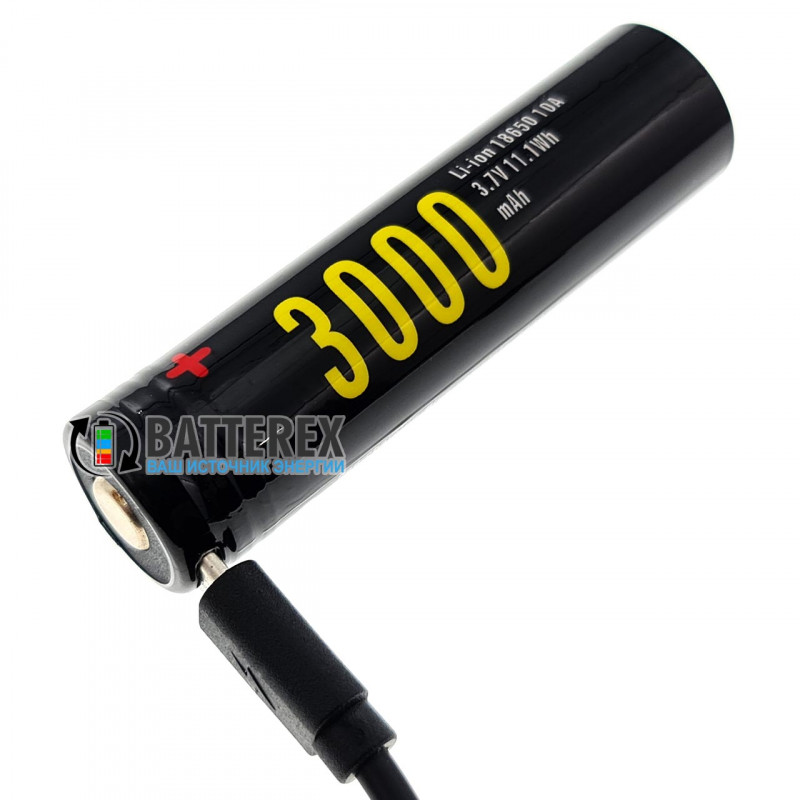 Аккумулятор 18650 Soshine 3000mah 3,7V Protected с защитой с зарядкой от micro-USB Аккумулятор 18650 Soshine 3000mah 3,7V Protected с защитой с зарядкой от micro-USB