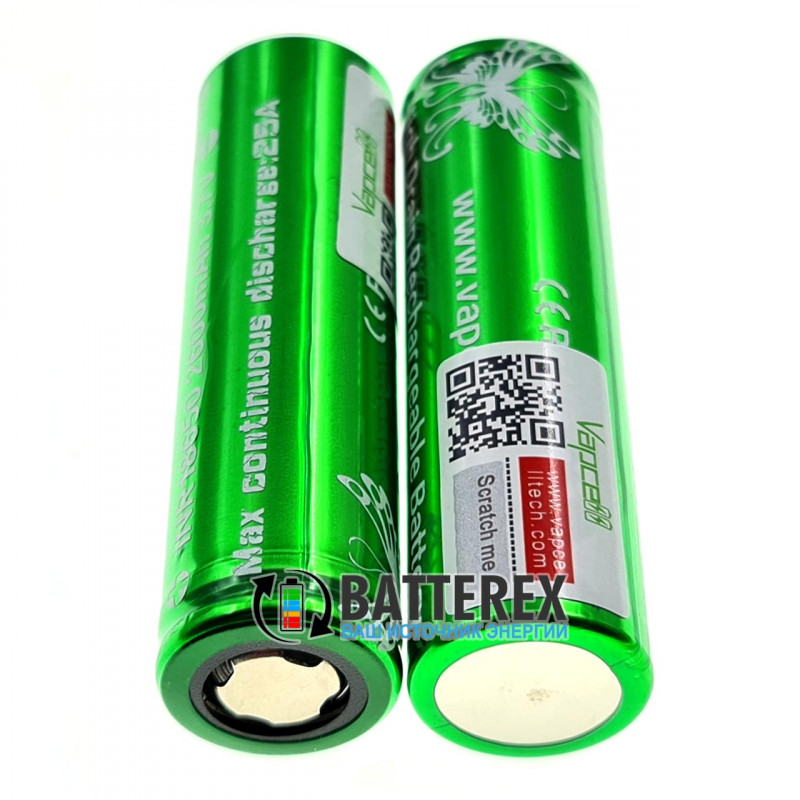 Аккумулятор 18650 Vapcell INR 2600mah 3.7V 25A высокотоковый - полный аналог Murata VTC5 Аккумулятор 18650 Vapcell INR 2600mah 3.7V 25A высокотоковый - полный аналог Murata VTC5