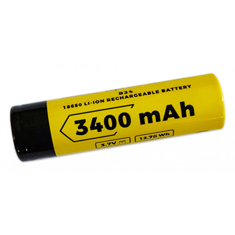 Аккумулятор 18650 с выпуклым контактом плюс Vapcell INR18650 B34 3400mah 3.6V без защиты Аккумулятор 18650 с выпуклым контактом плюс Vapcell INR18650 B34 3400mah 3.6V без защиты