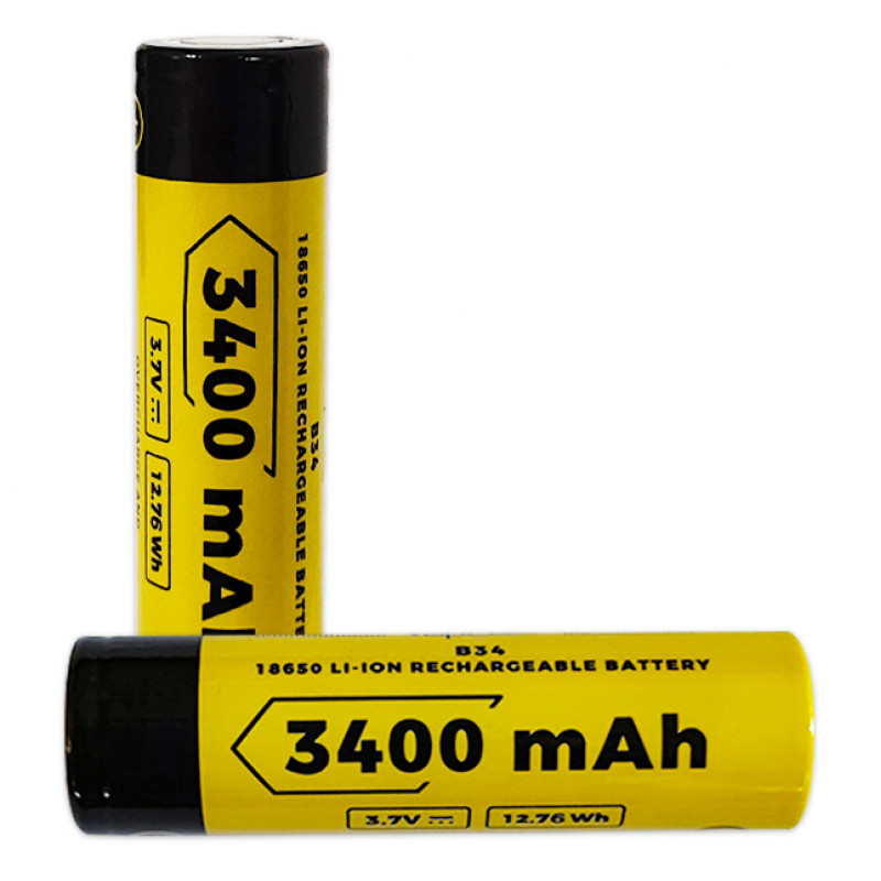 Аккумулятор 18650 с выпуклым контактом плюс Vapcell INR18650 B34 3400mah 3.6V без защиты Аккумулятор 18650 с выпуклым контактом плюс Vapcell INR18650 B34 3400mah 3.6V без защиты