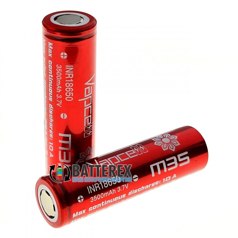 18650 Vapcell INR18650 M35 3500mah 3.7V 10/25A высокотоковый 18650 Vapcell INR18650 M35 3500mah 3.7V 10/25A высокотоковый