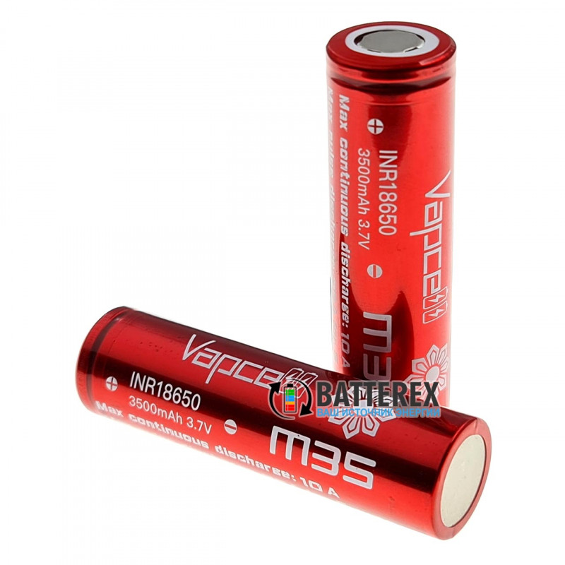 18650 Vapcell INR18650 M35 3500mah 3.7V 10/25A высокотоковый 18650 Vapcell INR18650 M35 3500mah 3.7V 10/25A высокотоковый