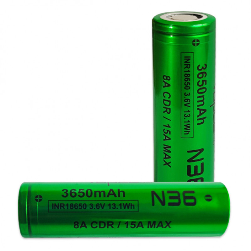 Аккумулятор Li-ion 18650 Vapcell INR N36 3650mah 3.6V 8/15A высокотоковый Аккумулятор Li-ion 18650 Vapcell INR N36 3650mah 3.6V 8/15A высокотоковый