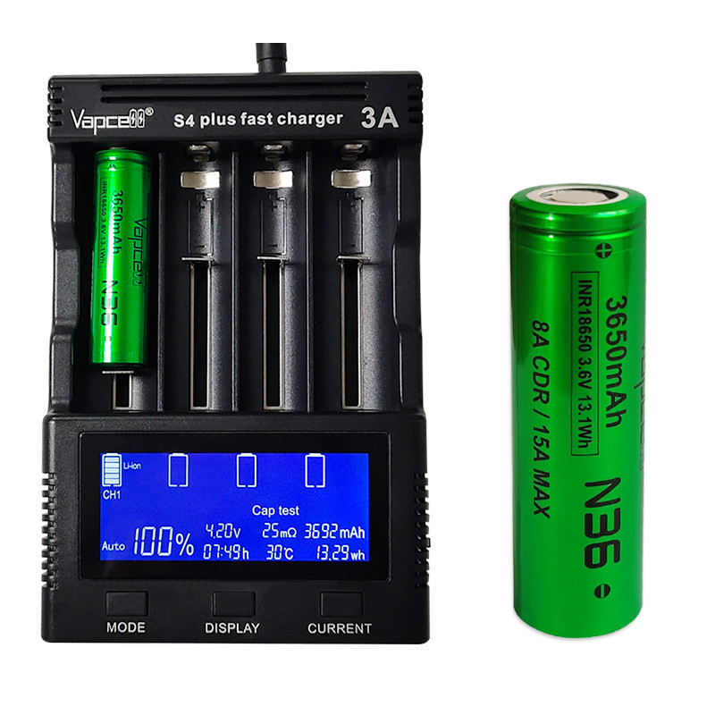 Аккумулятор Li-ion 18650 Vapcell INR N36 3650mah 3.6V 8/15A высокотоковый Аккумулятор Li-ion 18650 Vapcell INR N36 3650mah 3.6V 8/15A высокотоковый