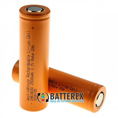 18650 Westinghouse INR18650 2500mah 3.7V 20A высокотоковый