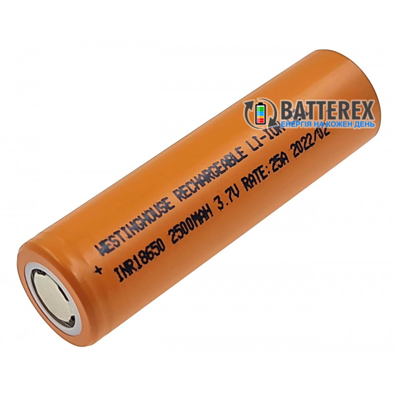 Аккумулятор 18650 Westinghouse INR18650 2500mah 3.7V 25A высокотоковый Аккумулятор 18650 Westinghouse INR18650 2500mah 3.7V 25A высокотоковый