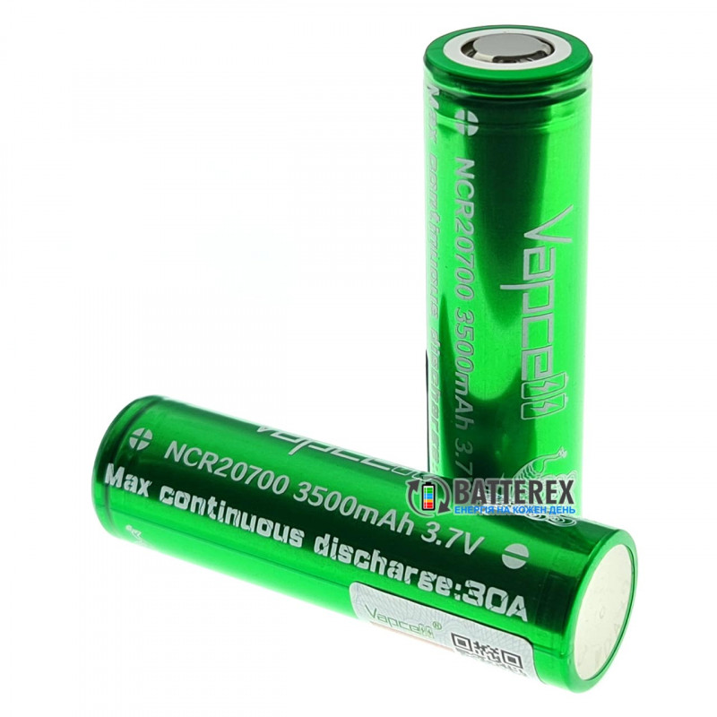 Аккумулятор 20700 Vapcell INR20700 3500mah 30A высокотоковый Аккумулятор 20700 Vapcell INR20700 3500mah 30A высокотоковый