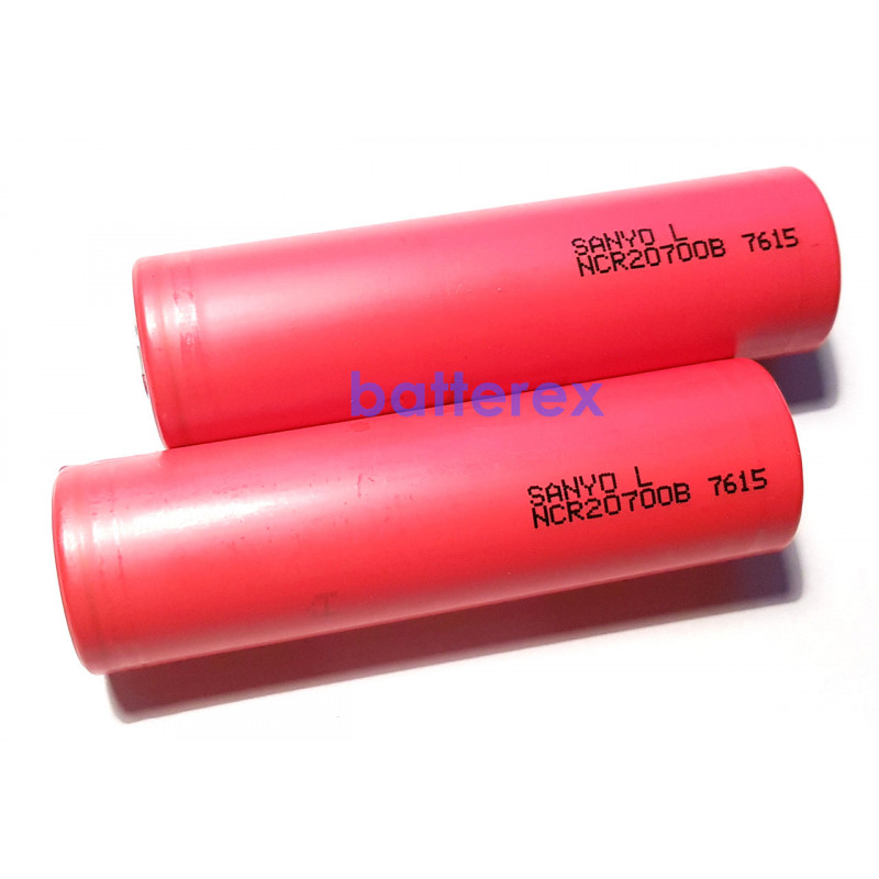 Аккумулятор 20700 Sanyo NCR20700B 4250mah 15A 3,7V высокотоковый без защиты. Оригинал.