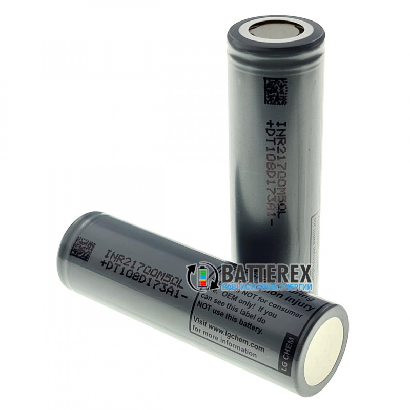 Аккумулятор 21700 LG INR21700 M50L 5000mah 7,2A 3,6V - оригинал Аккумулятор 21700 LG INR21700 M50L 5000mah 7,2A 3,6V - оригинал