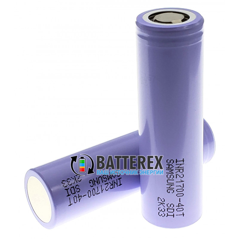 Аккумулятор высокотоковый 21700 Samsung INR21700-40T SDI 4000mah 45A 3,6V - оригинал
